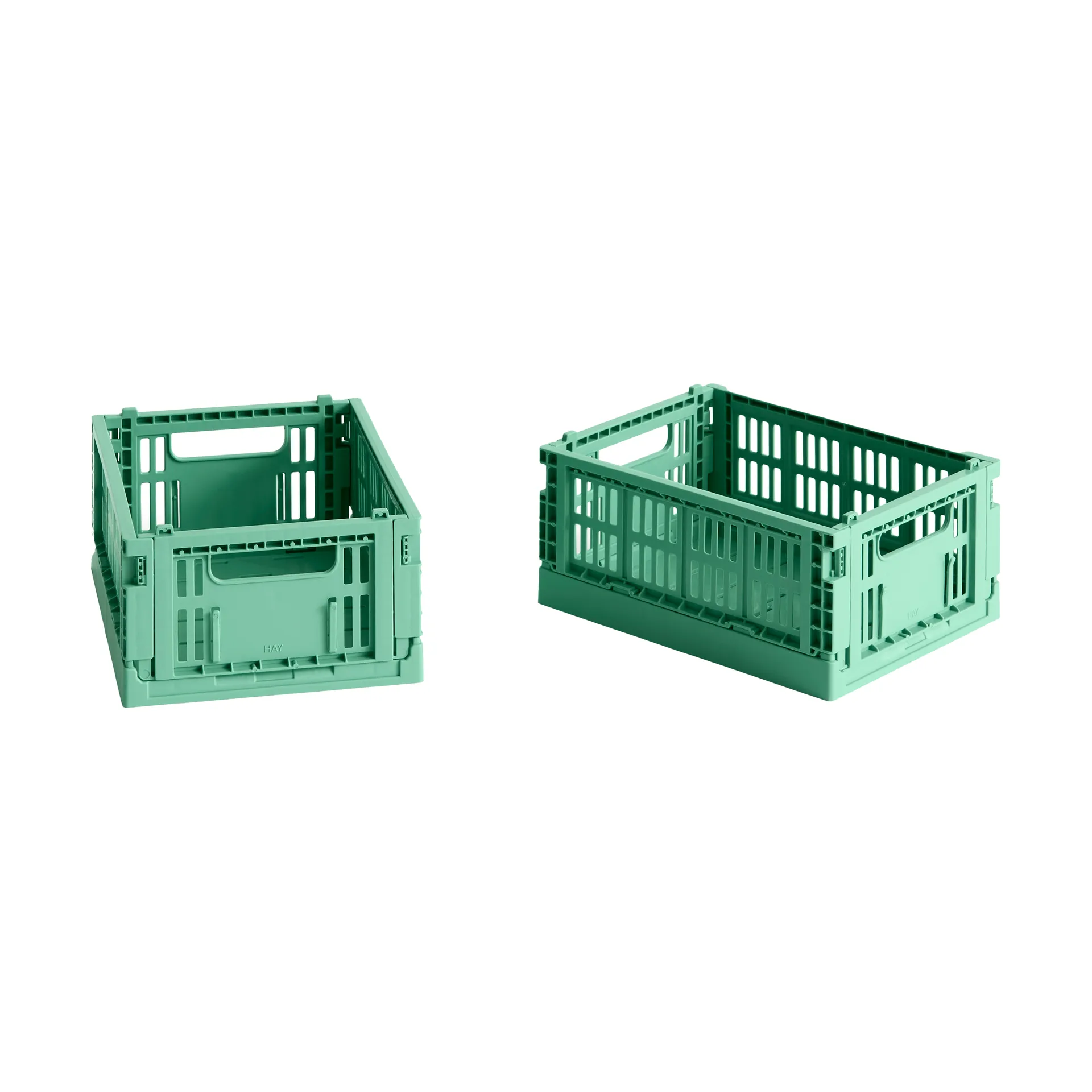 Κουτί αποθήκευσης HAY Colour Crate Mini σετ 2 τεμαχίων 13x17 cm, Dark mint HAY