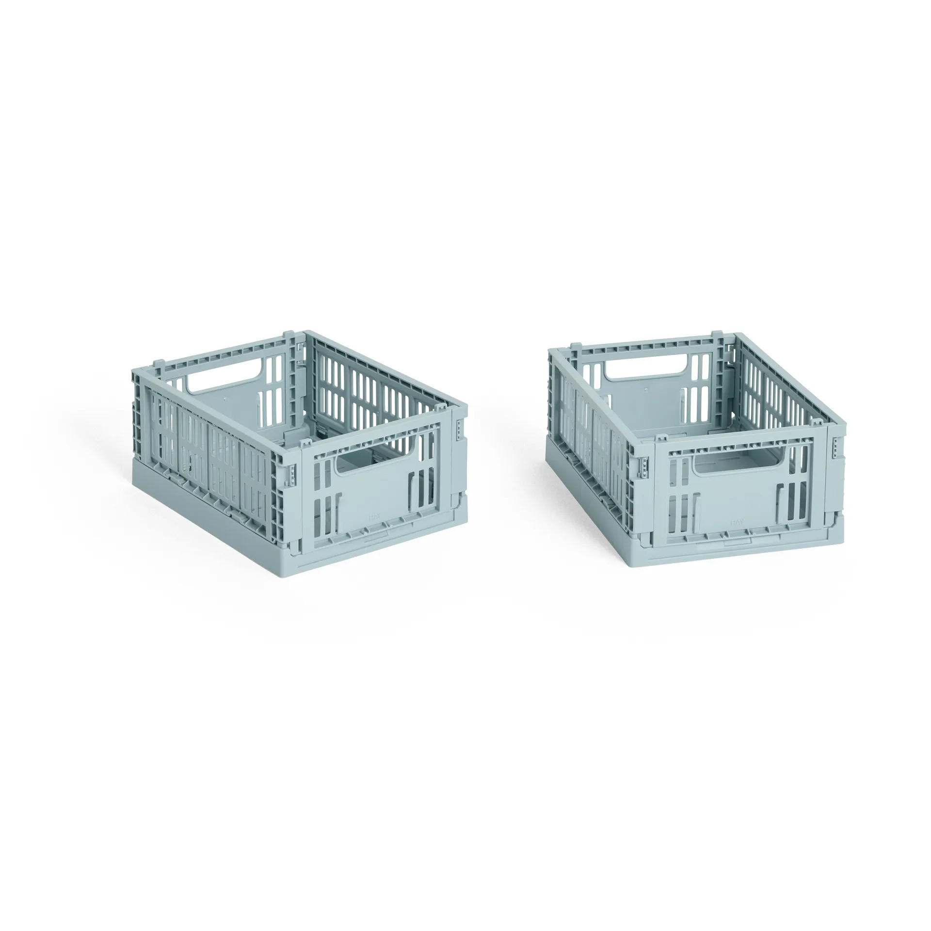 Κουτί αποθήκευσης HAY Colour Crate Mini σετ 2 τεμαχίων 13x17 cm, Dusty blue HAY