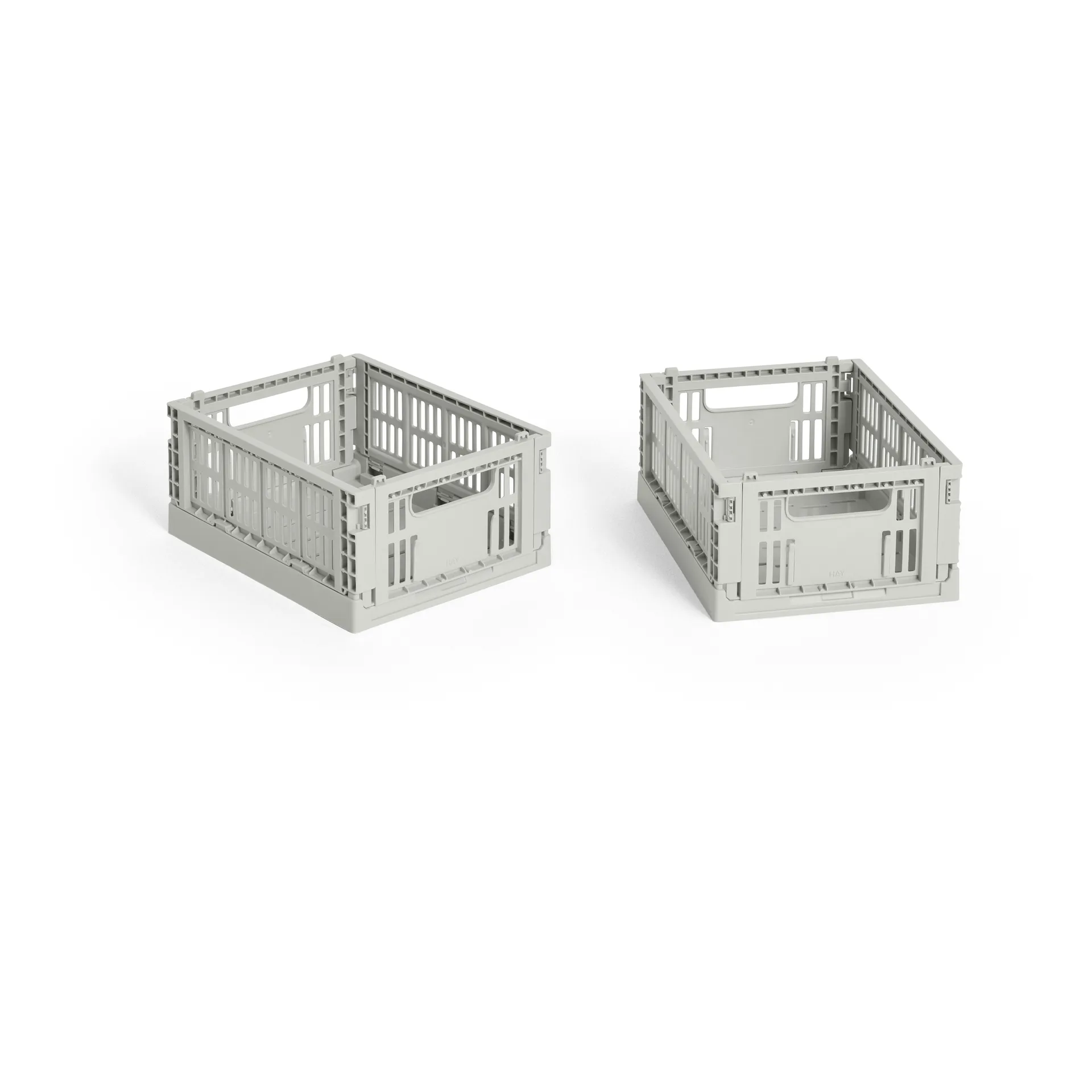 Κουτί αποθήκευσης HAY Colour Crate Mini σετ 2 τεμαχίων 13x17 cm, Grey HAY