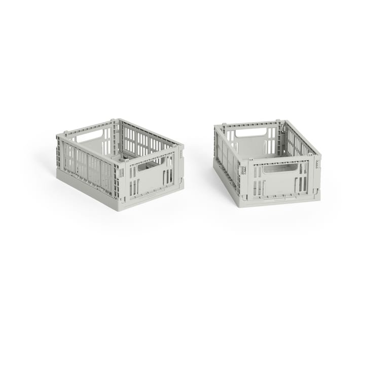 Κουτί αποθήκευσης HAY Colour Crate Mini σετ 2 τεμαχίων 13x17 cm - Grey - HAY