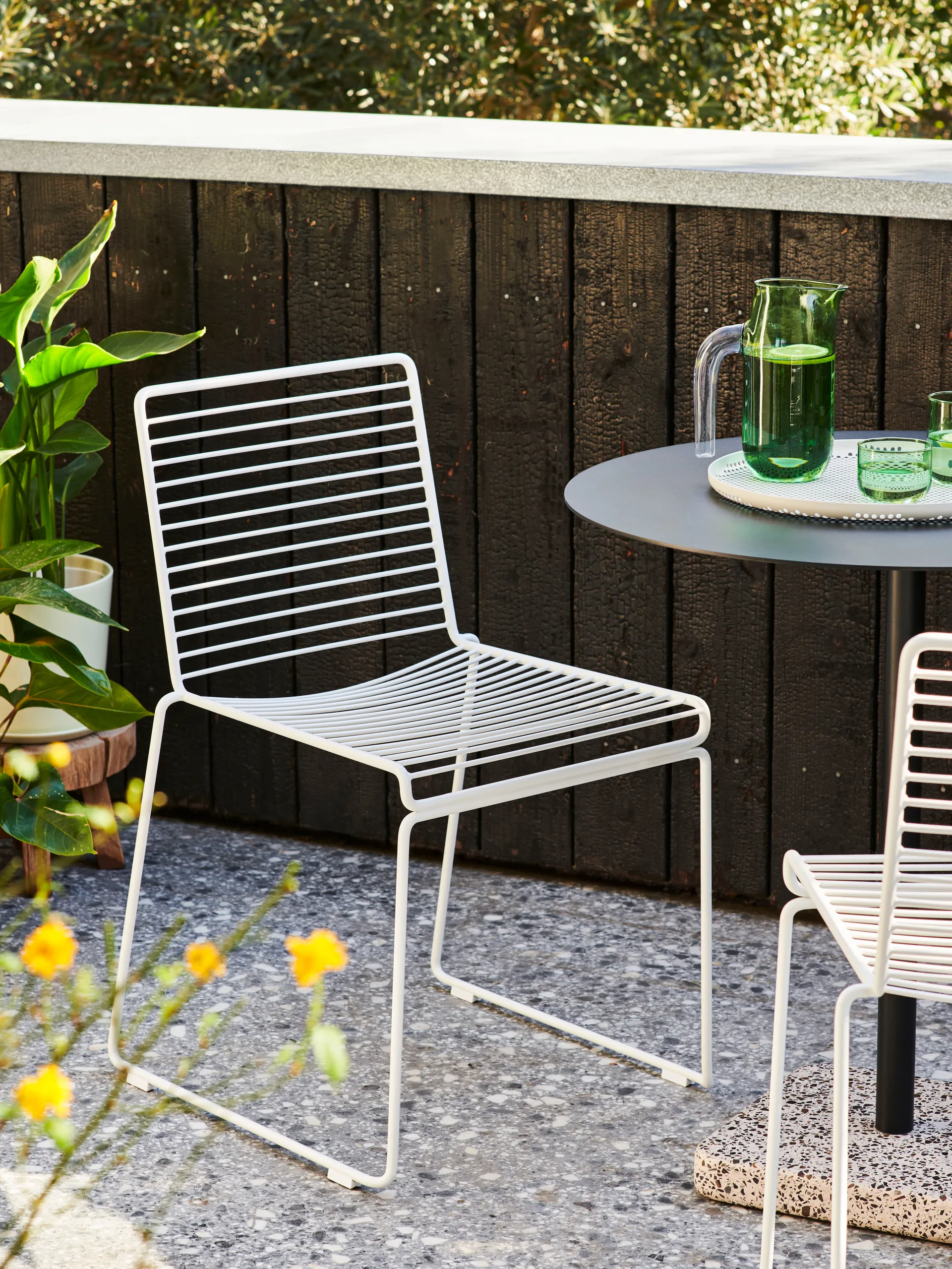 Hee καρέκλα, White HAY