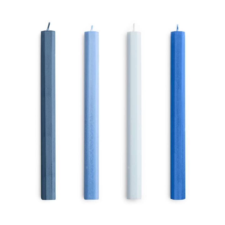 Κερί Hexagon Candle 4-pack - Blues - HAY