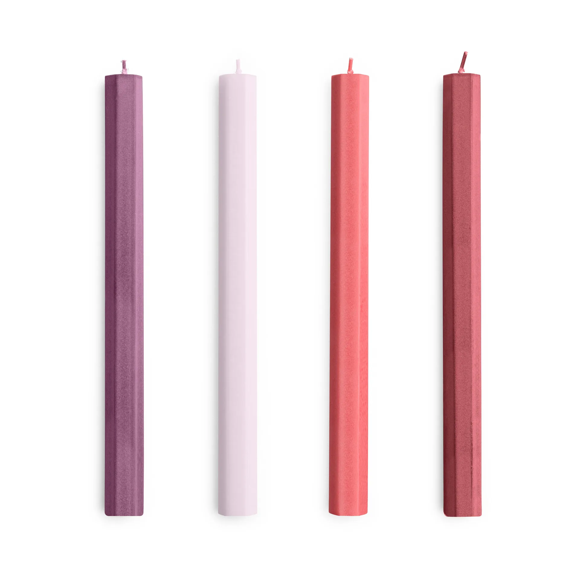 Κερί Hexagon Candle 4-pack, Reds-bordeaux HAY