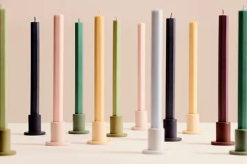 Hexagon Candle κεριά mix 4 τεμάχια - Dark - HAY