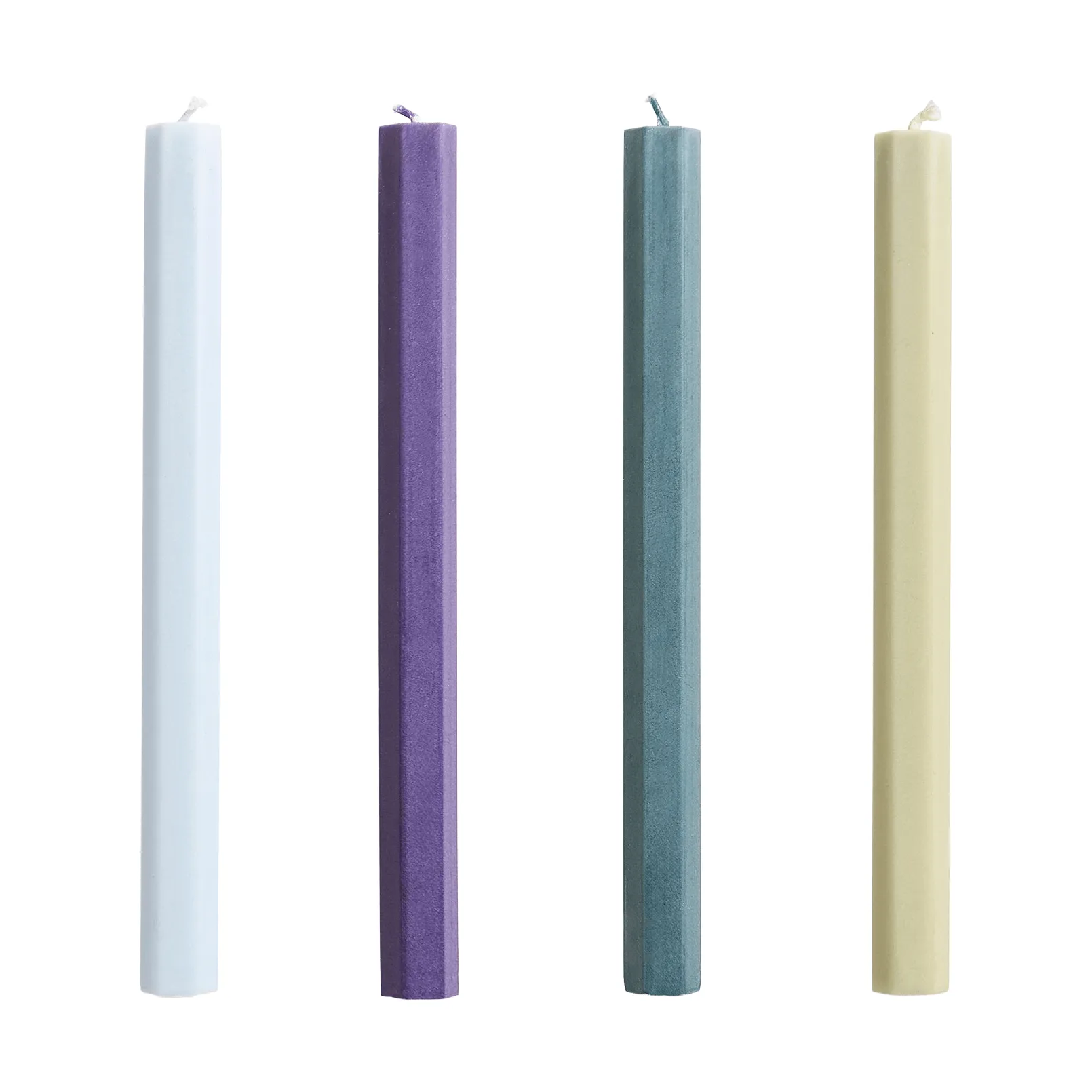 Hexagon Candle κεριά mix 4 τεμάχια, Meadow HAY
