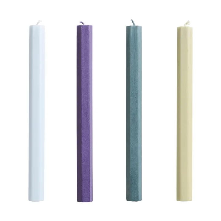 Hexagon Candle κεριά mix 4 τεμάχια - Meadow - HAY