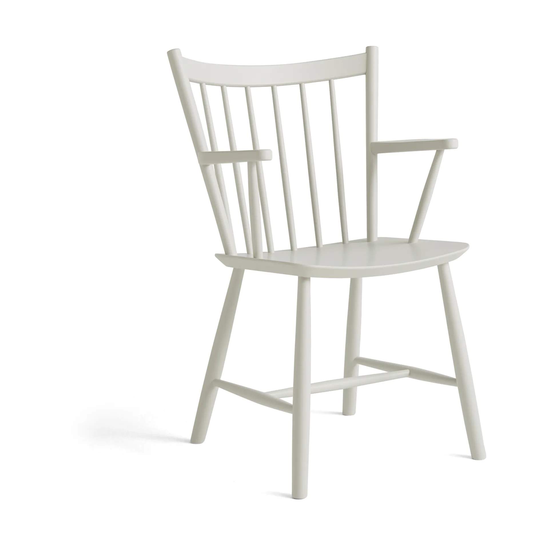 J42 πολυθρόνα, Warm grey λακαρισμένη οξιά HAY