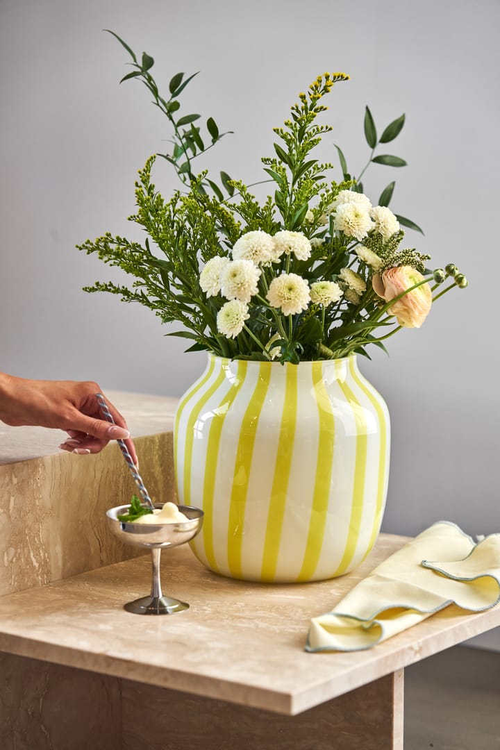 Juice Wide βάζο 22 cm, κίτρινο HAY