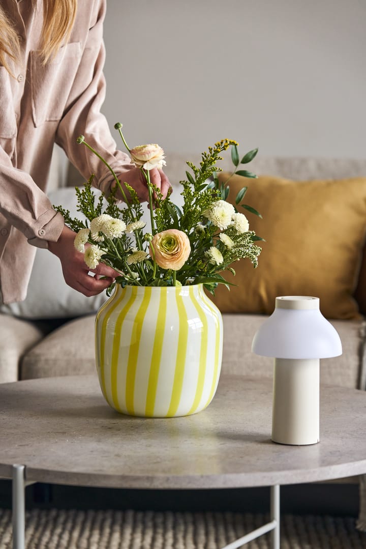Juice Wide βάζο 22 cm, κίτρινο HAY