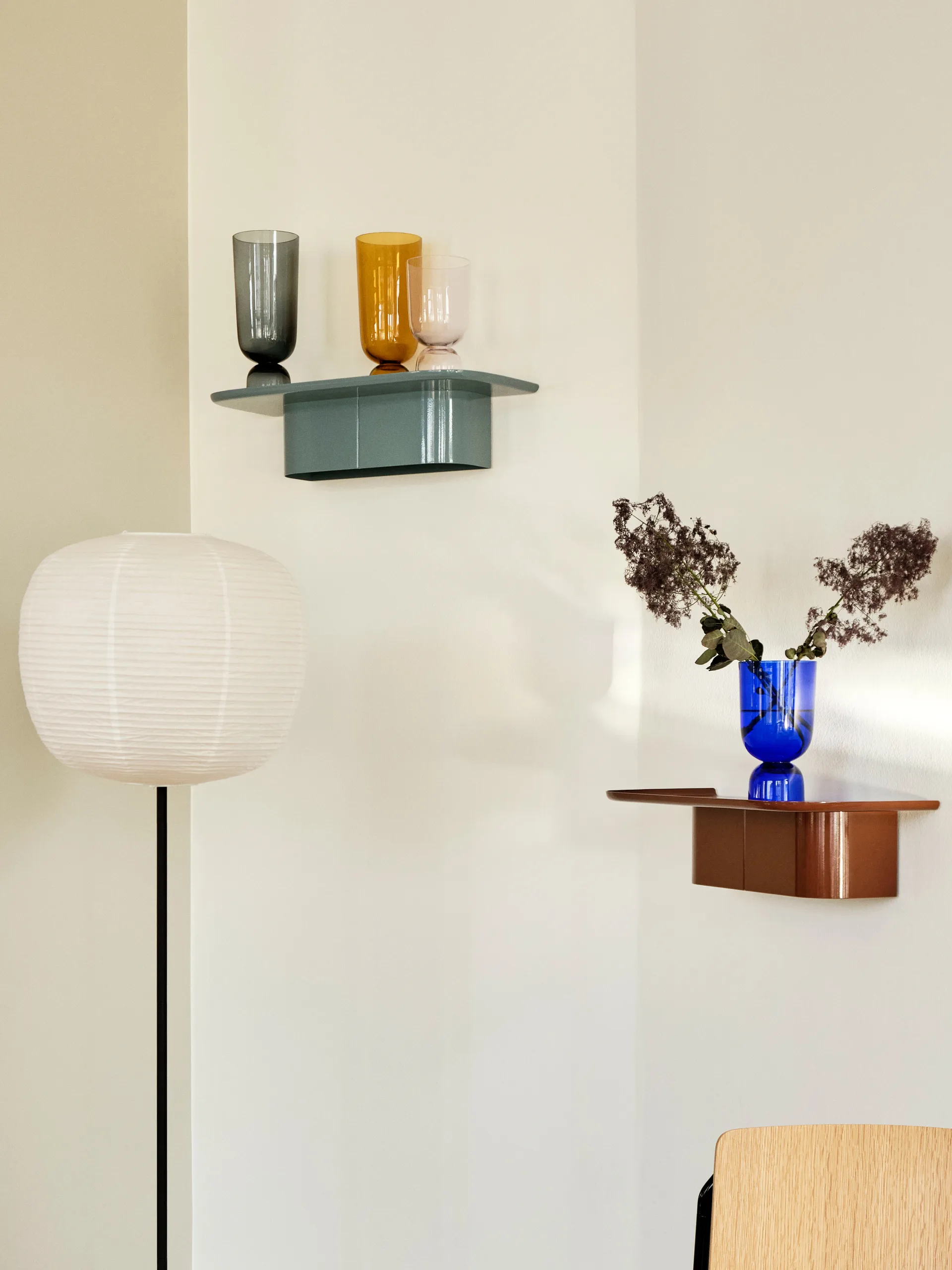 Korpus 4 hook ράφι τοίχου M, Cream HAY