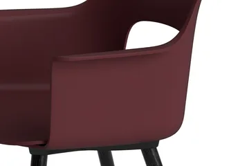 Layout Armchair 221 πολυθρόνα με μπράτσα - Bordeaux-μαύρο-λακαρισμένη δρυς - HAY