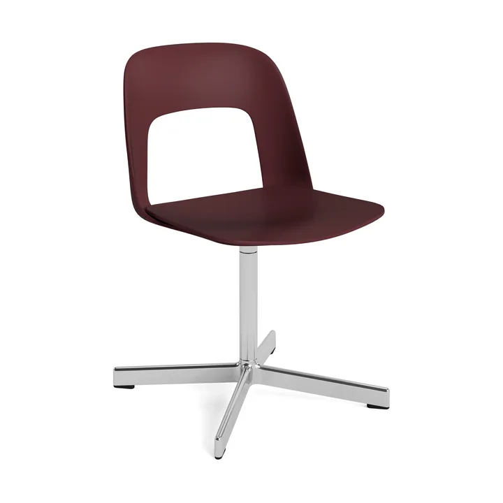 Layout Chair 131 καρέκλα - Bordeaux-polerad aluminium - HAY
