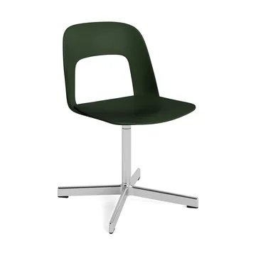 Layout Chair 131 καρέκλα - Bottle green-polerad aluminium - HAY