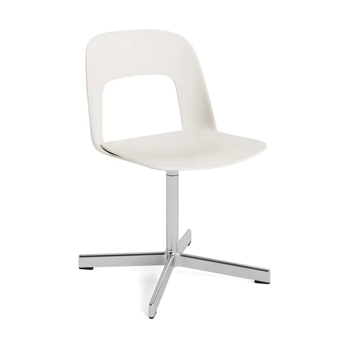 Layout Chair 131 καρέκλα - Cream white-polerad aluminium - HAY