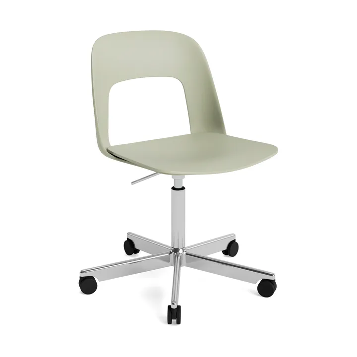 Layout Chair 141 καρέκλα - Bottle green-polerad aluminium - HAY