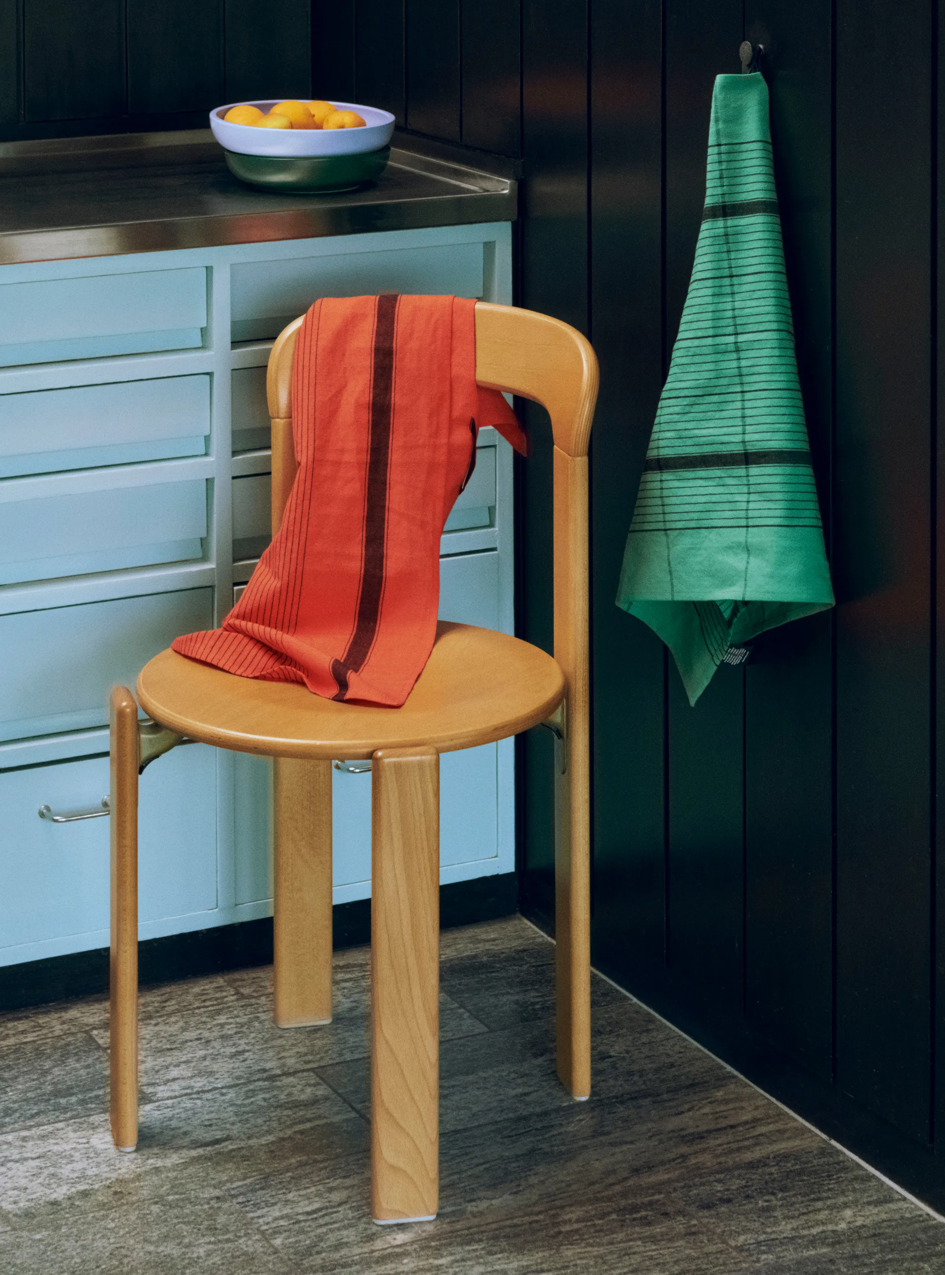 Linear πετσέτα κουζίνας 52x80 cm, Warm red HAY