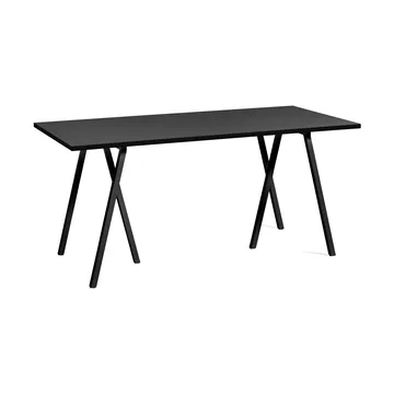 Loop Stand τραπέζι φαγητού - Black linoleum-black, 160 cm - HAY