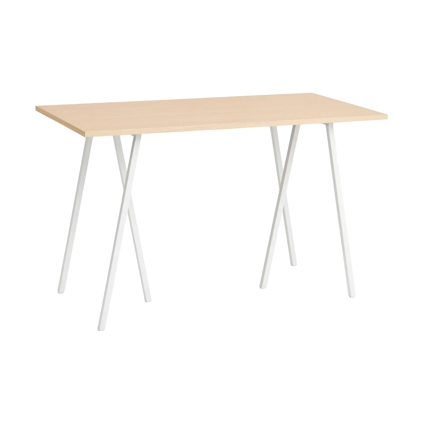 Loop Stand incl. support τραπέζι μπαρ 77,5x160 cm, White-clear lacq. oak HAY