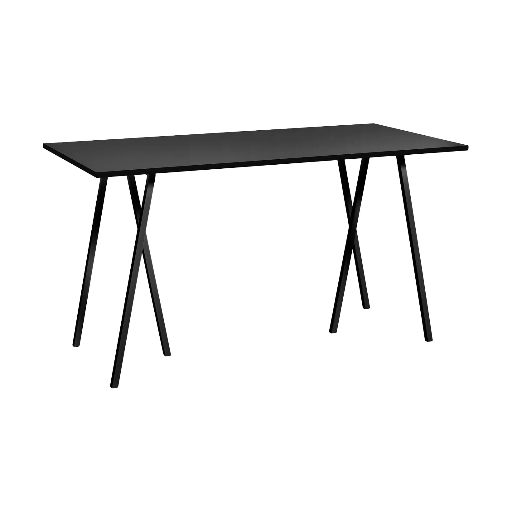 Loop Stand incl. support τραπέζι μπαρ 87,5x180 cm, Black-black linoleum-black ash HAY