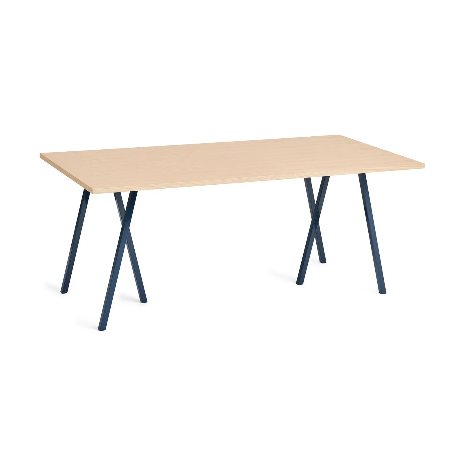 Loop Stand incl. support τραπεζαρία μεγάλο 87,5x180 cm, Deep blue-clear lacq. oak HAY