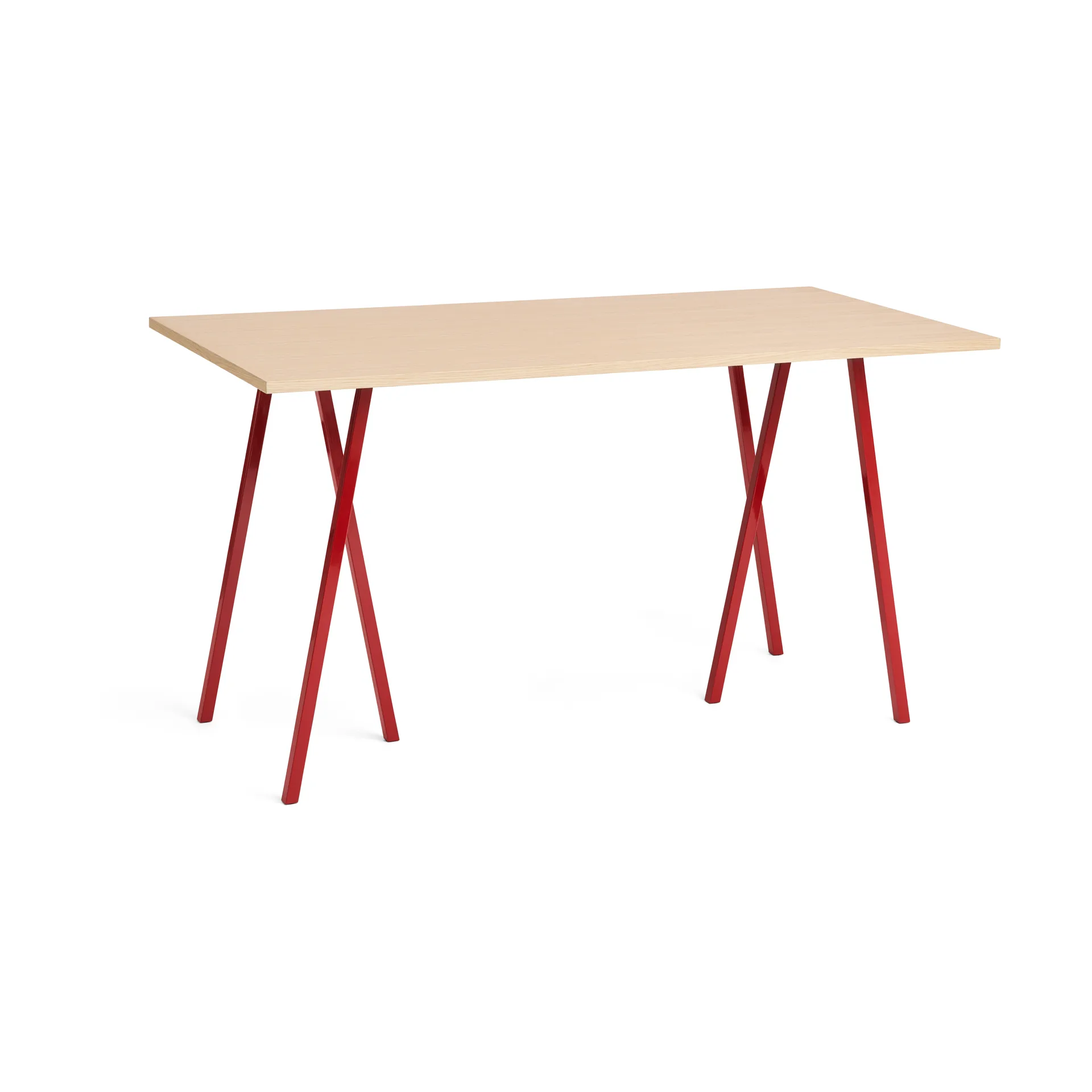 Loop Stand incl. support τραπέζι μπαρ 87,5x180 cm, Maroon red-clear lacq. oak HAY