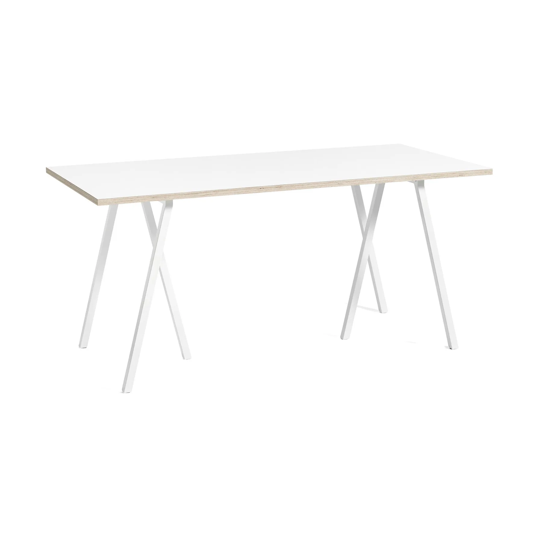 Loop Stand incl. support τραπεζαρία μεγάλο 87,5x180 cm, White-white laminate-plywood HAY