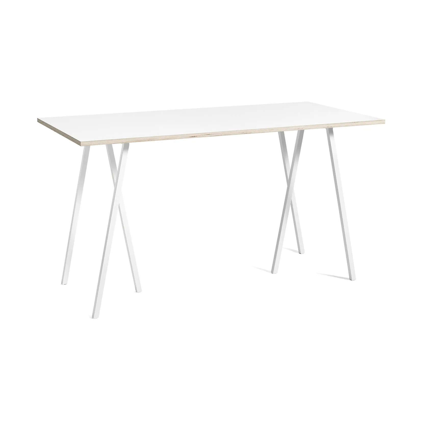 Loop Stand incl. support τραπέζι μπαρ 87,5x180 cm, White-white laminate-plywood HAY