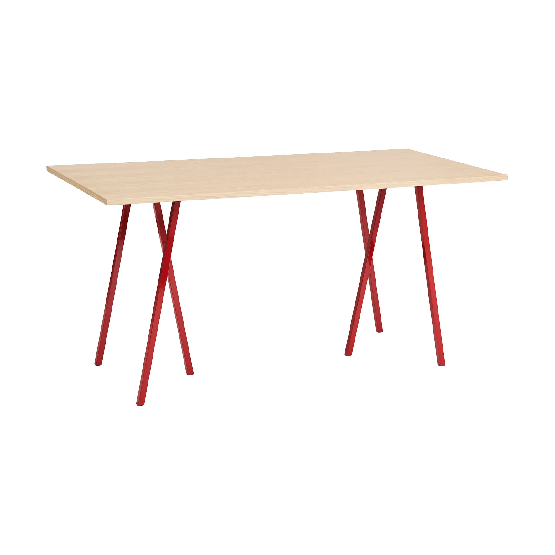 Loop Stand incl. support τραπεζαρία μεγάλο 92,5x200 cm, Maroon red-clear lacq. oak HAY