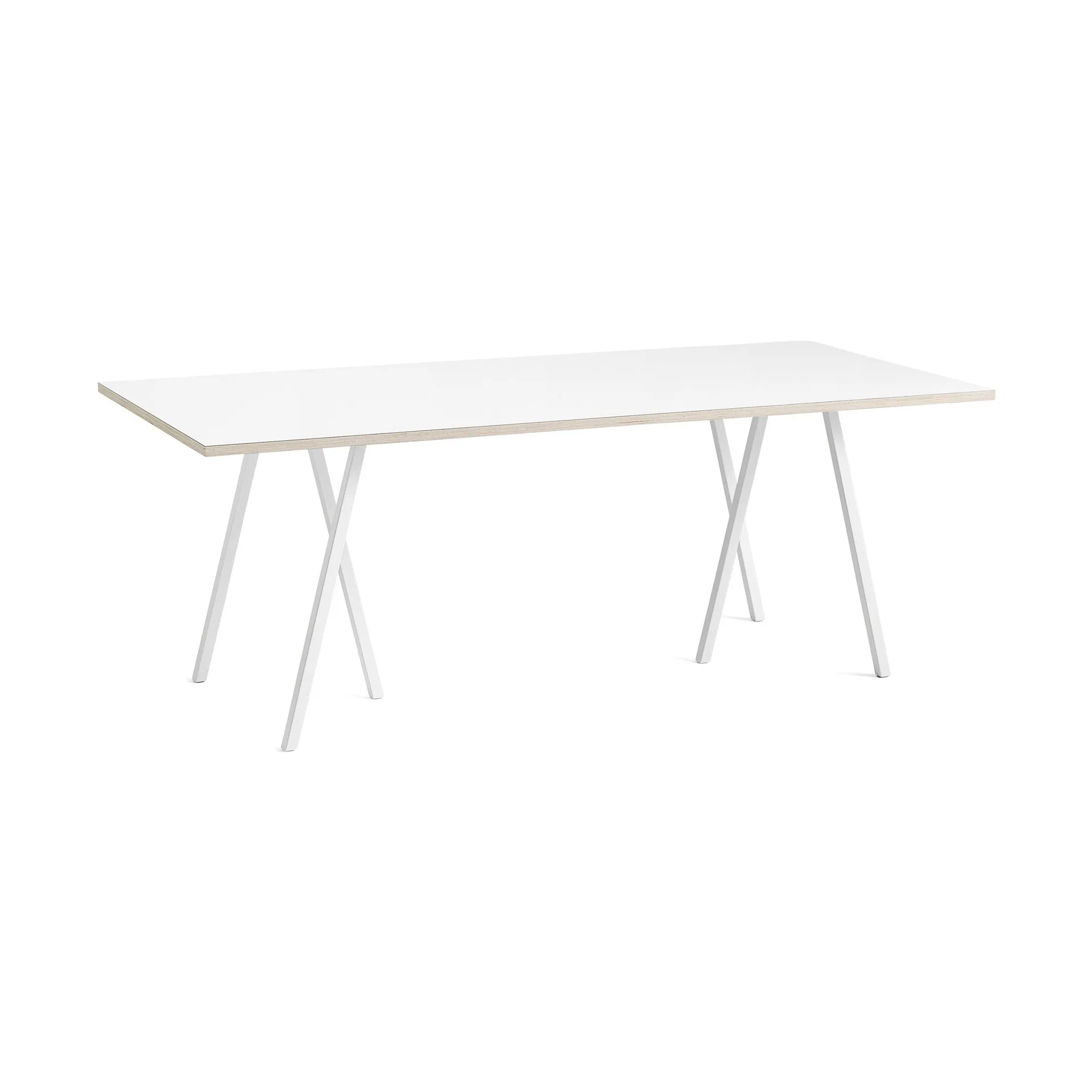 Loop Stand incl. support τραπεζαρία μεγάλο 92,5x200 cm, White-white laminate-plywood HAY
