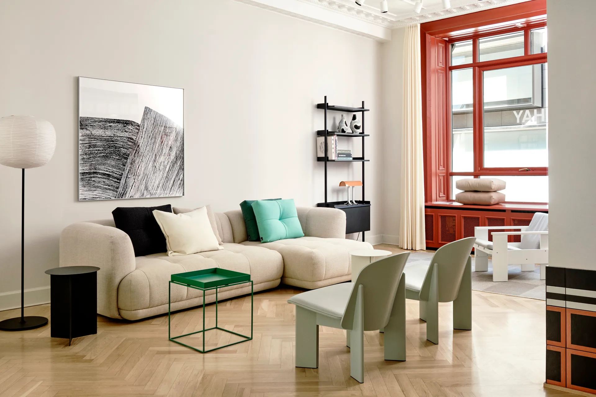 Πολυθρόνα lounge Chisel, Ευκάλυπτος λουστραριστή οξιά HAY