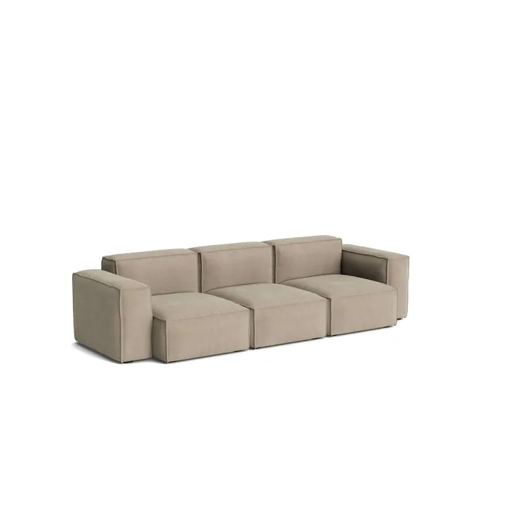 Mags Soft Low Armrest καναπές 2,5 θέσεων συνδυασμός 1 - Linara beige, αφαιρούμενη επένδυση - HAY