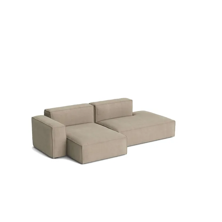 Mags Soft Low Armrest καναπές 2,5 θέσεων συνδυασμός 3 - Linara beige, αριστερή γωνία, αφαιρούμενη επένδυση - HAY