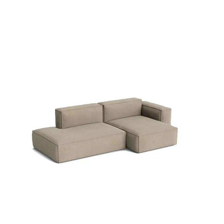 Mags Soft Low Armrest καναπές 2,5 θέσεων συνδυασμός 3 - Linara beige, δεξιά γωνία, αφαιρούμενη επένδυση - HAY