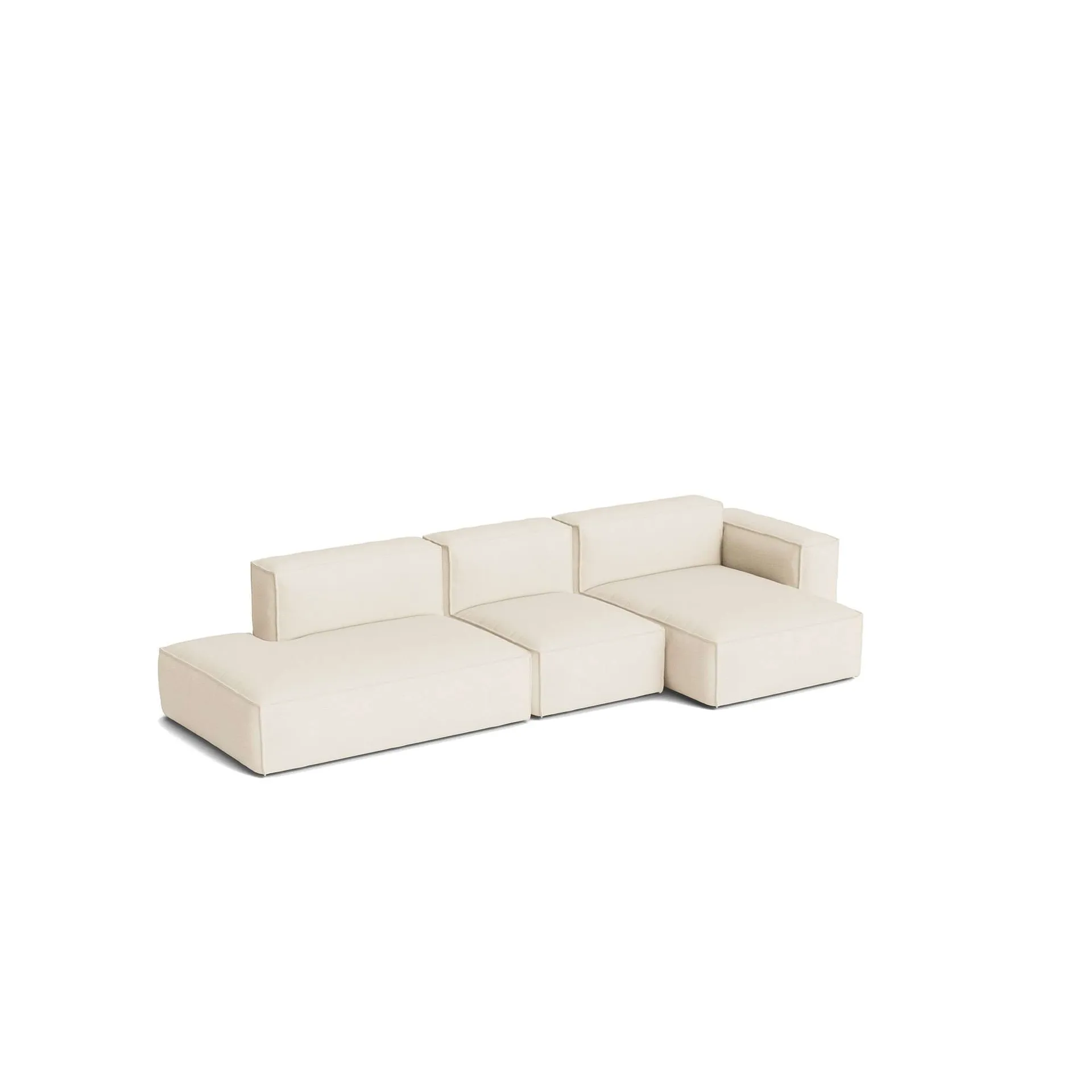 Mags Soft Low Armrest καναπές 2,5 θέσεων συνδυασμός 3, Turf cream, δεξιά γωνία, αφαιρούμενη επένδυση HAY