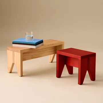 Manolito Short σκαμπό - Red, 30 cm - HAY