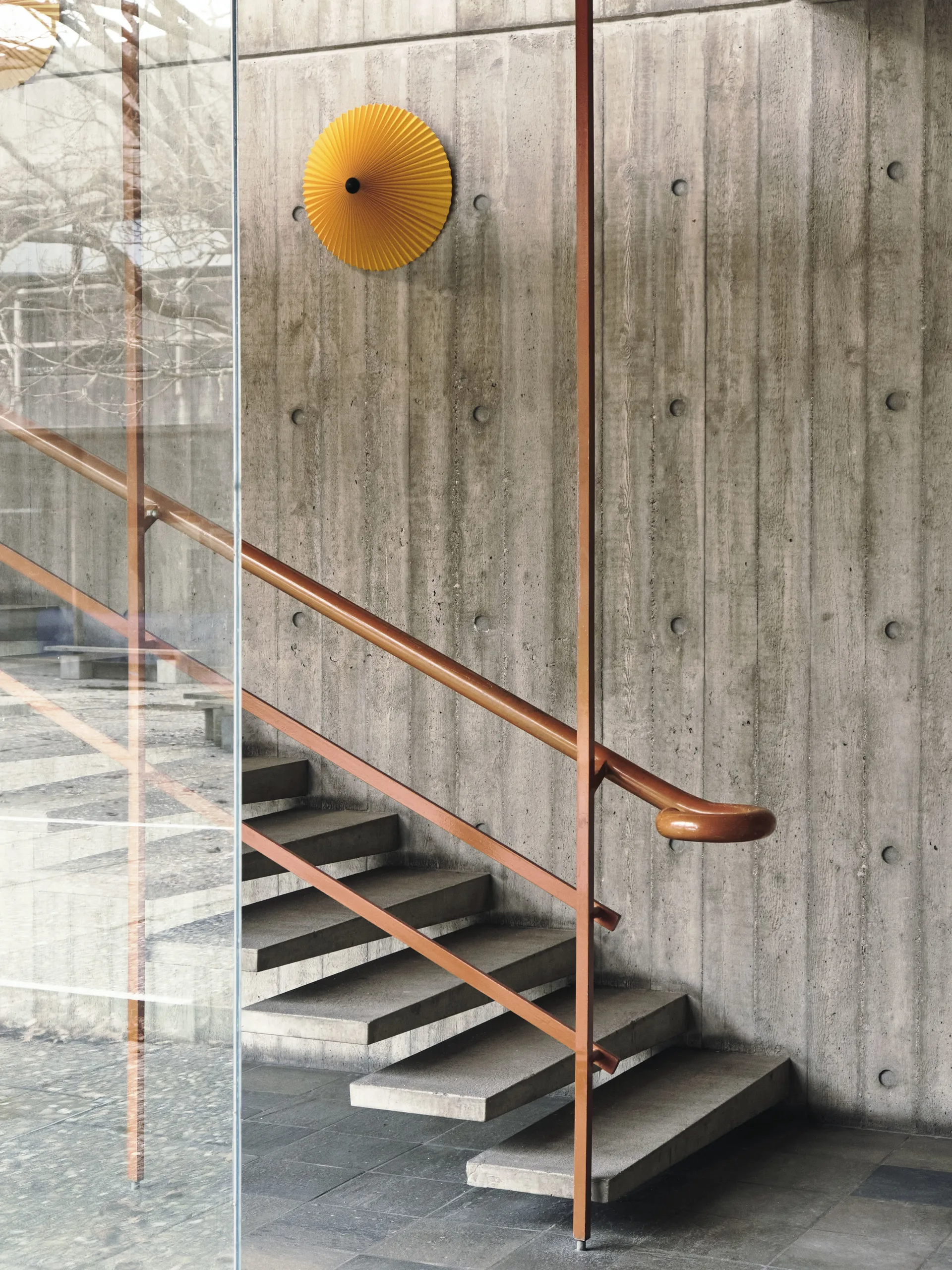 Matin φωτιστικό τοίχου 38 cm, Κίτρινο καπέλο HAY