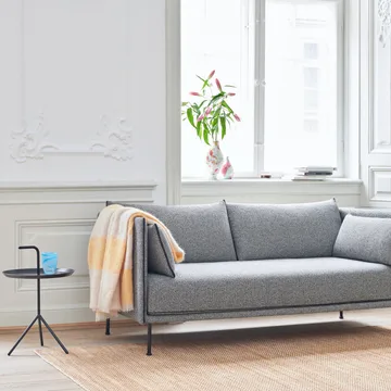 Moiré kelim χαλάκι 140x200 cm - Κίτρινο - HAY