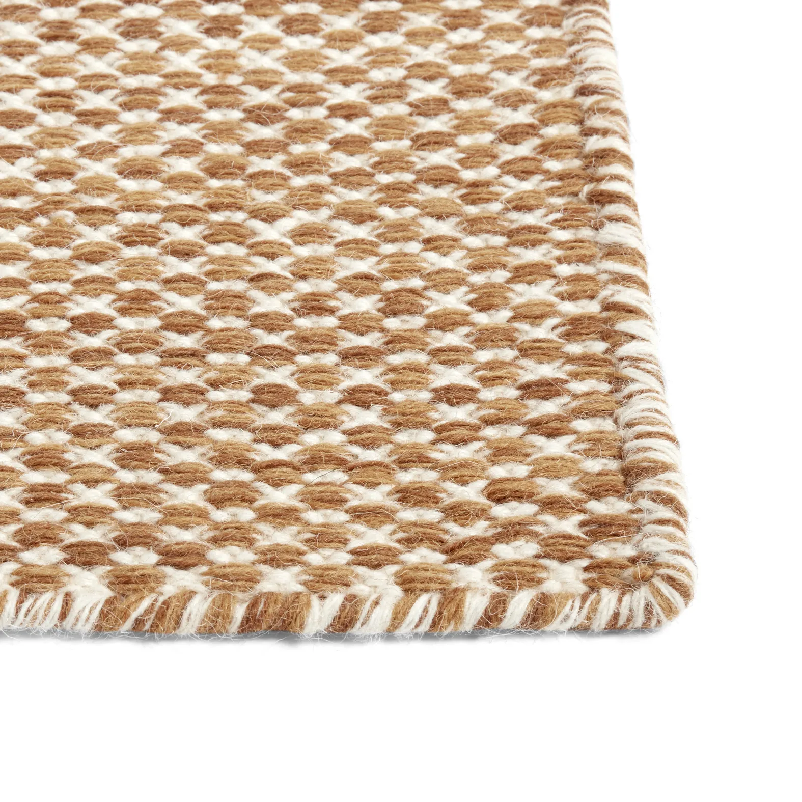 Moiré kelim χαλάκι 140x200 cm, Κίτρινο HAY