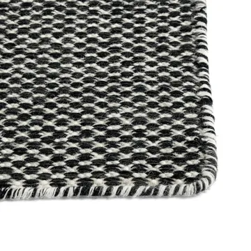 Moiré kelim χαλάκι 170x240 cm - Μαύρο - HAY