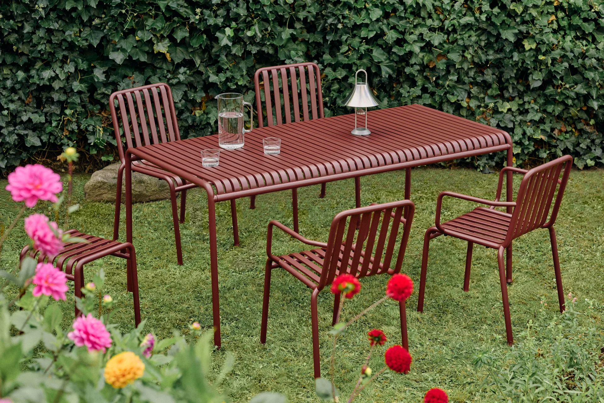 Φορητό επιτραπέζιο φωτιστικό Mousqueton 30,5 cm, Brushed stainless steel HAY