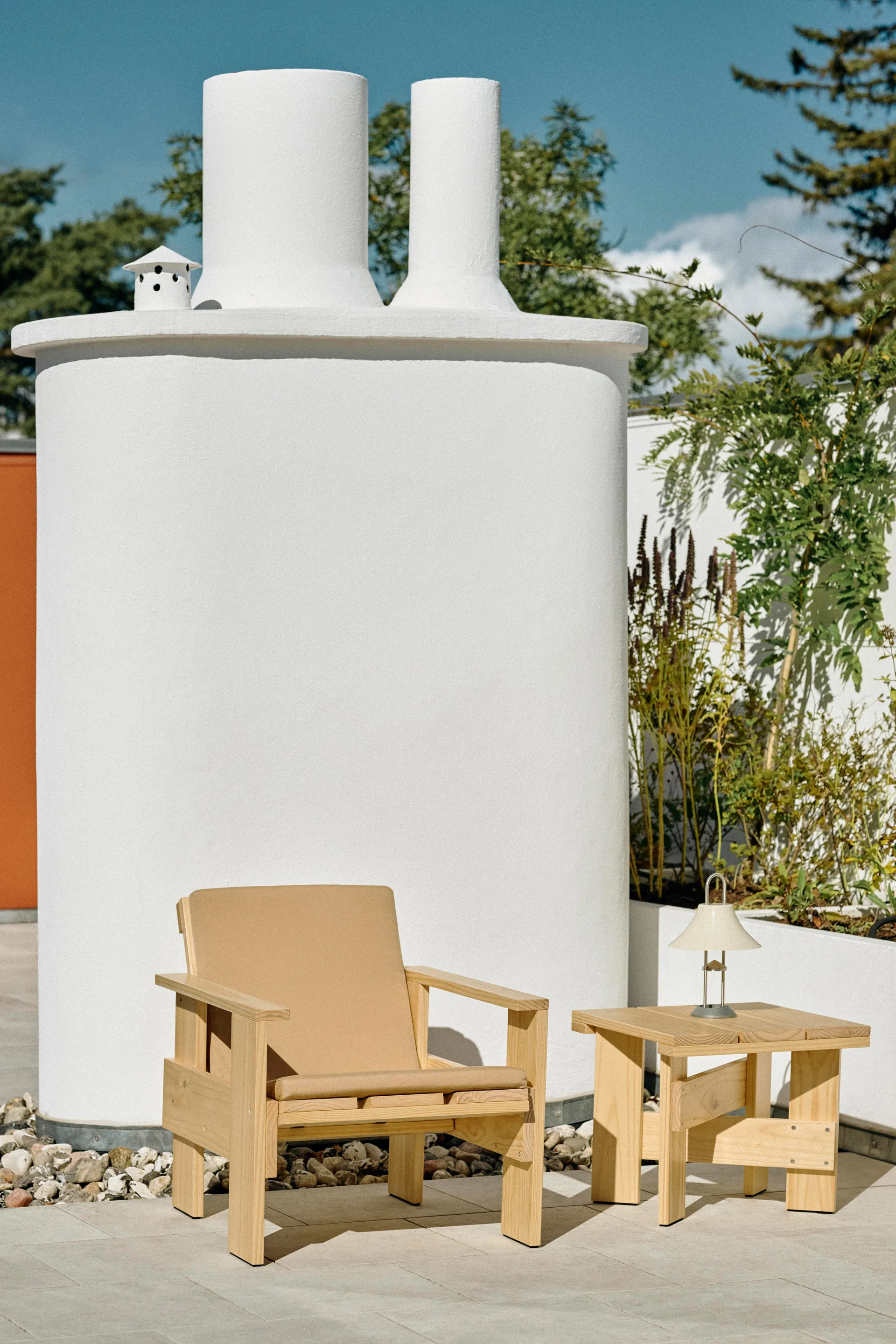 Φορητό επιτραπέζιο φωτιστικό Mousqueton 30,5 cm, Oyster white HAY