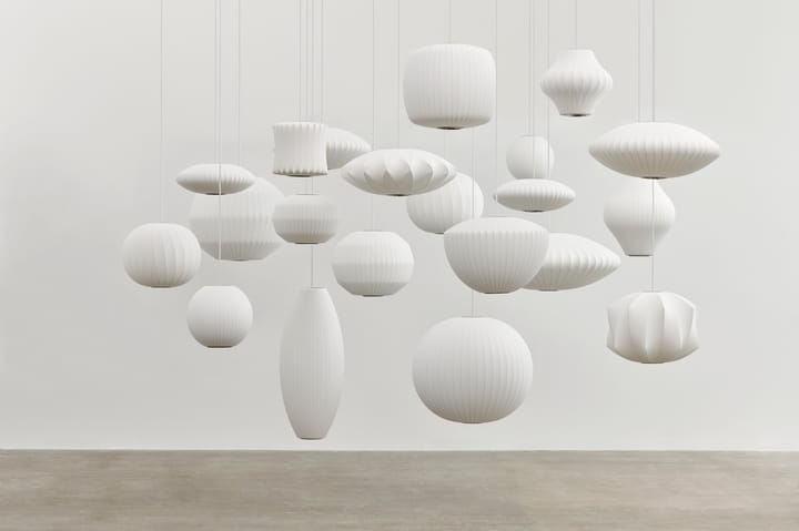 Nelson Bubble Angled sphere κρεμαστό φωτιστικό S, Off white HAY