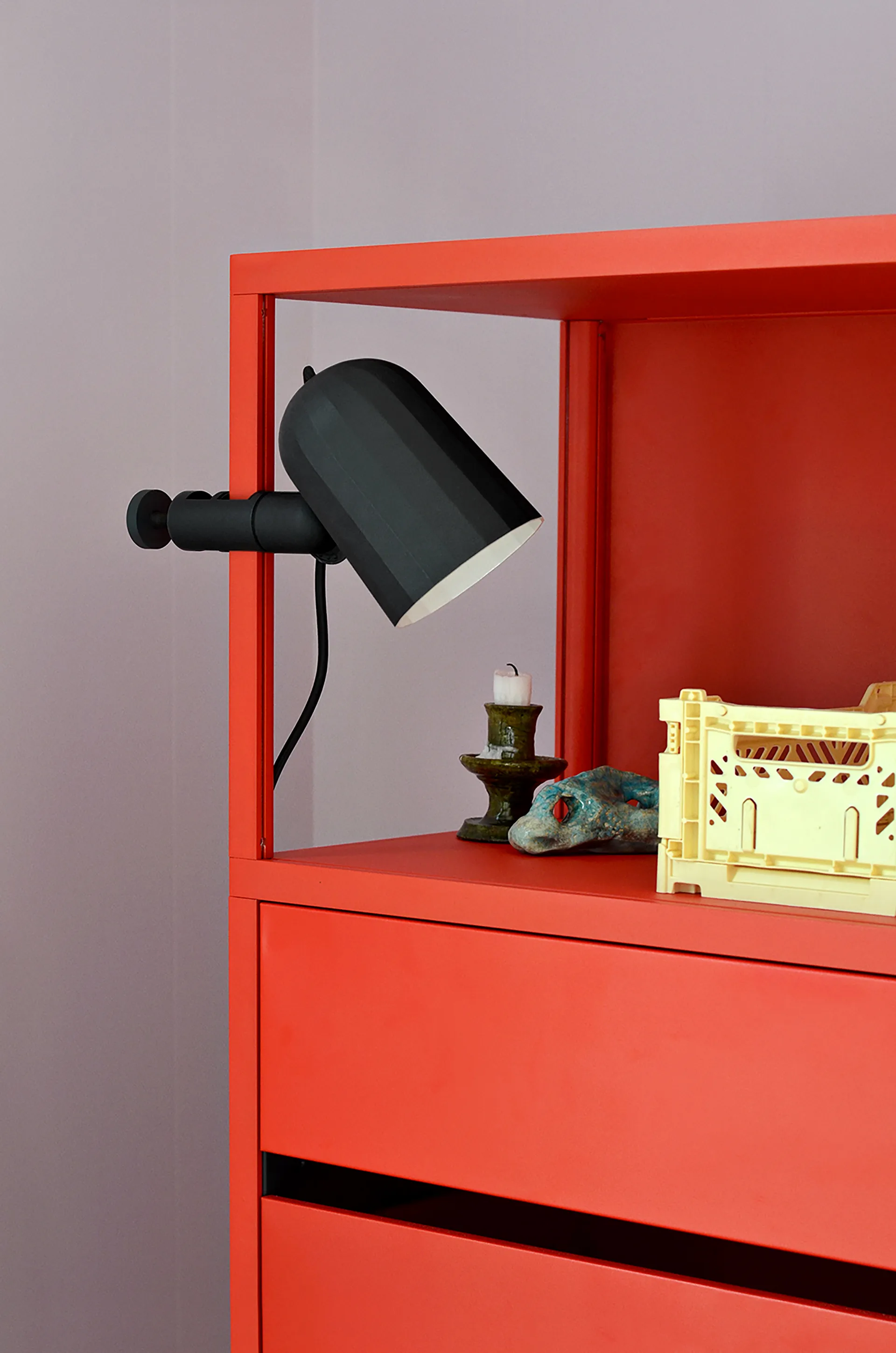 Noc clamp φωτιστικό, Σκούρο γκρι HAY