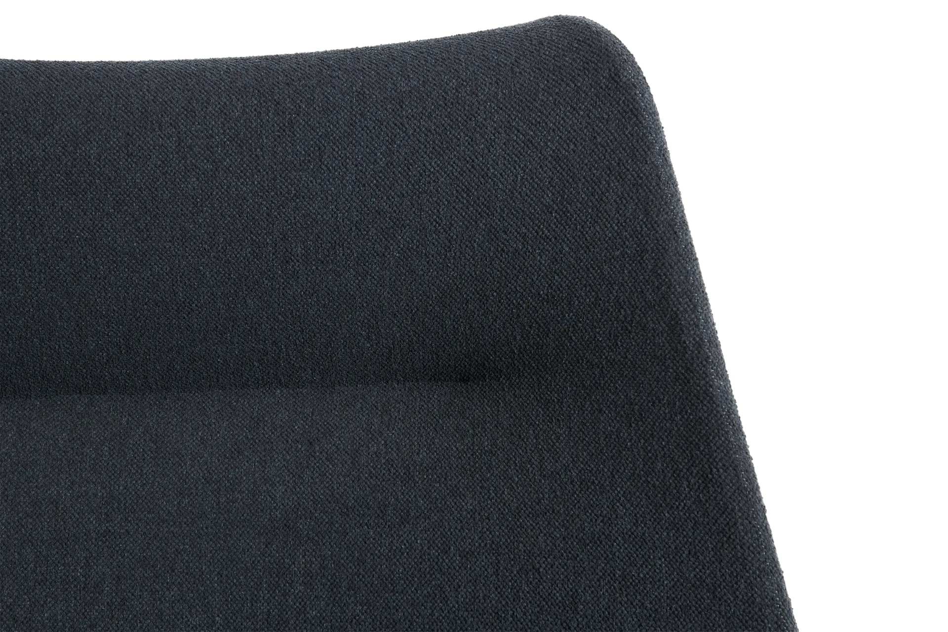 O2 Lounge Chair πολυθρόνα, Soft black-μαύρο-λακαρισμένο ατσάλι HAY