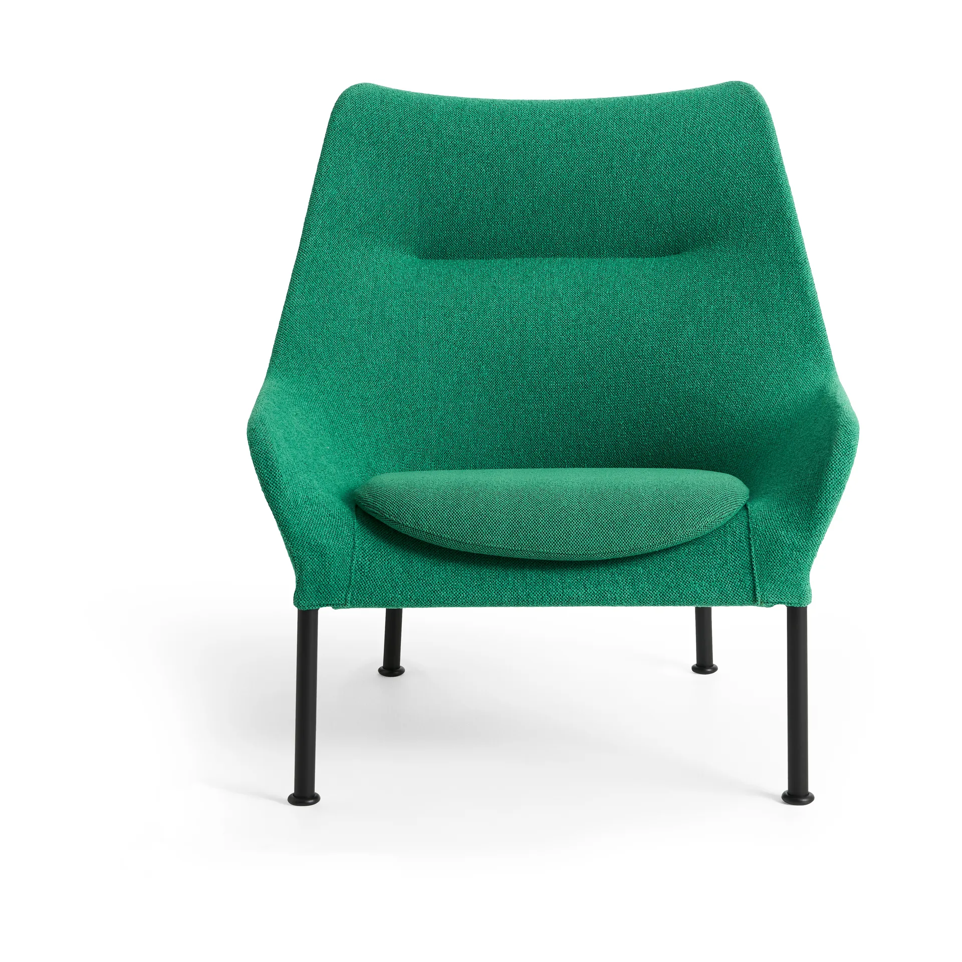 O2 Lounge Chair πολυθρόνα, Soft green-μαύρο-λακαρισμένο ατσάλι HAY
