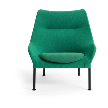 O2 Lounge Chair πολυθρόνα - Soft green-μαύρο-λακαρισμένο ατσάλι - HAY