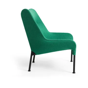 O2 Lounge Chair πολυθρόνα - Soft green-μαύρο-λακαρισμένο ατσάλι - HAY