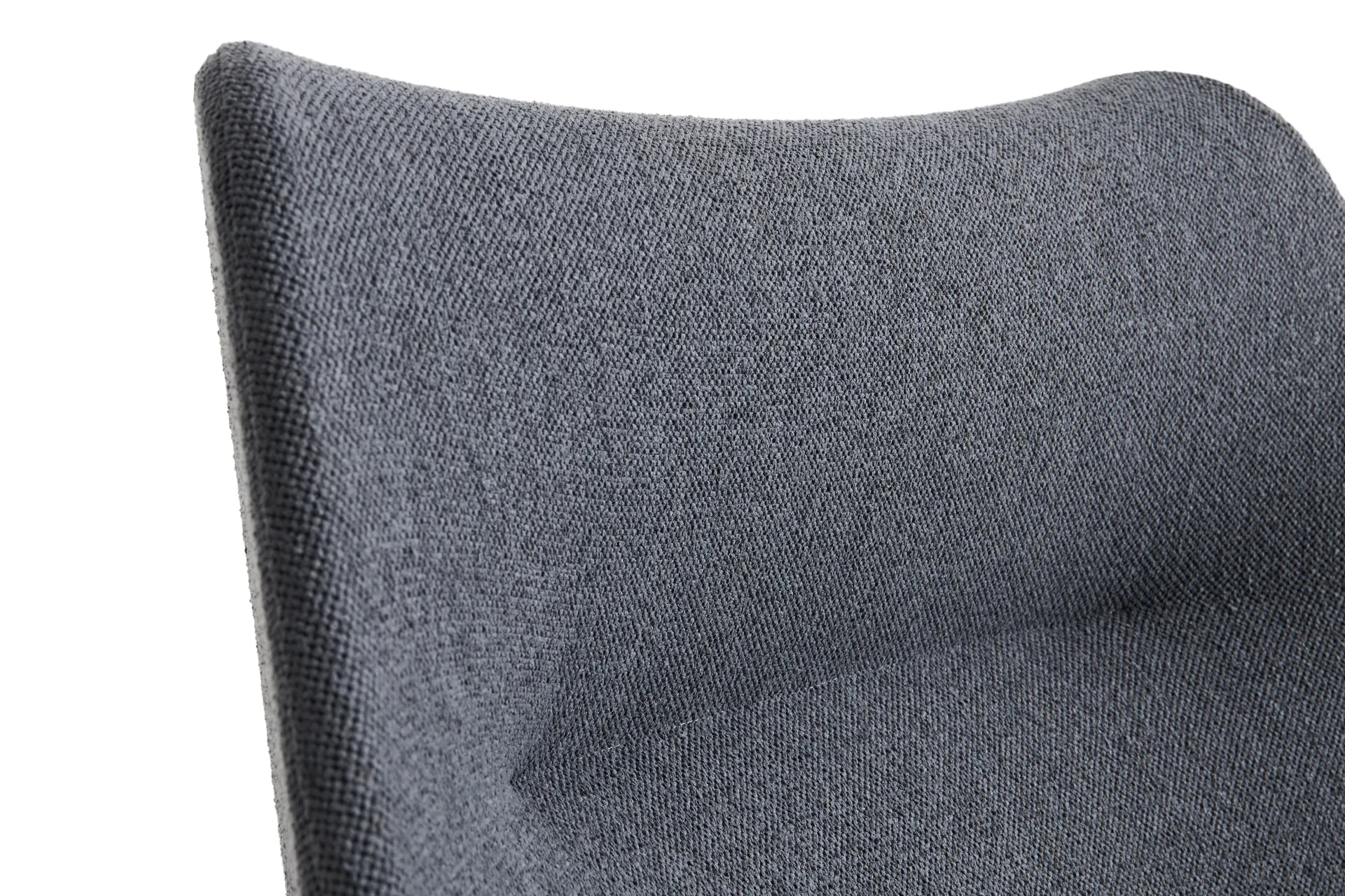 O2 Lounge Chair πολυθρόνα, Soft grey-μαύρο-λακαρισμένο ατσάλι HAY