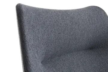 O2 Lounge Chair πολυθρόνα - Soft grey-μαύρο-λακαρισμένο ατσάλι - HAY