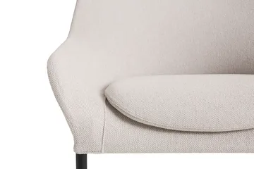 O2 Lounge Chair πολυθρόνα - Soft light grey-μαύρο-λακαρισμένο ατσάλι - HAY